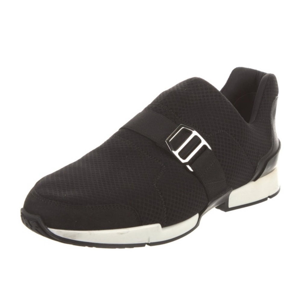 Hermes Black Run Sneakers Minimalist Slip-On Design Size 40